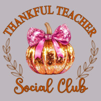 Thankful Teacher Social Club 🎀🎃 40-032 - Adult Cooling Performance Short Sleeve Tee Design