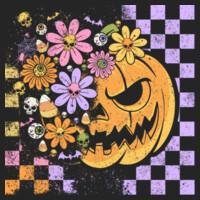 Spooky Floral Pumpkin 🎃🌸 40-041 - Adult Cooling Performance Short Sleeve Tee Design