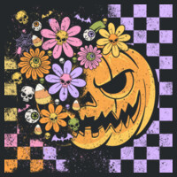 Spooky Floral Pumpkin 🎃🌸 40-041 - Adult Softstyle ® T Shirt Design