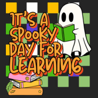 Spooky Day for Learning 👻📚 40-038 - Adult Cooling Performance Long Sleeve Tee Design