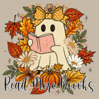 Read More Books – Fall Ghost 🍂📚 40-044 - Heavy Blend Crewneck Sweatshirt Design