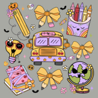 Spooky School Days 🎃✏️ 40-043 - Adult Softstyle ® T Shirt Design
