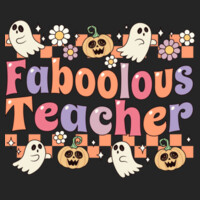 Fabulous Teacher 👻🌼 40-048 - Adult Cooling Performance Short Sleeve Tee Design