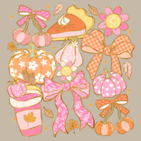 Pink Coquette Fall 🎀🎃 40-049 - Heavy Blend Crewneck Sweatshirt Design
