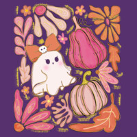 Fall Ghost & Pumpkins 🎀🎃 40-055 Design