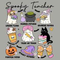 Spooky Teacher Essentials 👻📚 40-062 - Adult Softstyle ® T Shirt Design