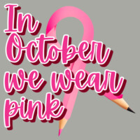 In October We Wear Pink 🎀70-002 - Youth Heavy Cotton 100% Cotton T Shirt Design