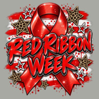 Red Ribbon Week – Sparkle & Leopard Print ❤️ 21-001 - Youth Heavy Cotton 100% Cotton T Shirt Design