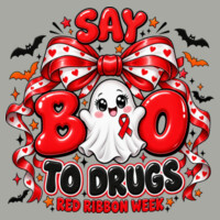 Say BOO to Drugs – Red Ribbon Week 👻❤️  23-003 - Youth Heavy Cotton 100% Cotton T Shirt Design