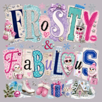 Frosty & Fabulous – Coquette Winter Shirt ❄️🩷 97-001 - Adult Cooling Performance Long Sleeve Tee Design