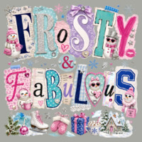 Frosty & Fabulous – Coquette Winter Shirt ❄️🩷 97-001 - Youth Heavy Cotton 100% Cotton T Shirt Design
