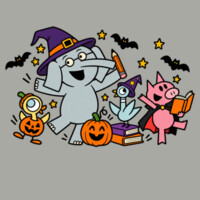 Spooky Classroom Friends – Halloween Teacher Shirt 🎃📚 40-143 - Youth Heavy Cotton 100% Cotton T Shirt Design