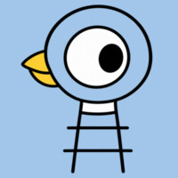 Cute Blue Pigeon Face Shirt 83-105 - Youth Heavy Cotton 100% Cotton T Shirt Design