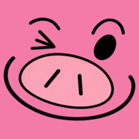 Cute Pink Pig Shirt 83-107 - Adult Softstyle ® T Shirt Design