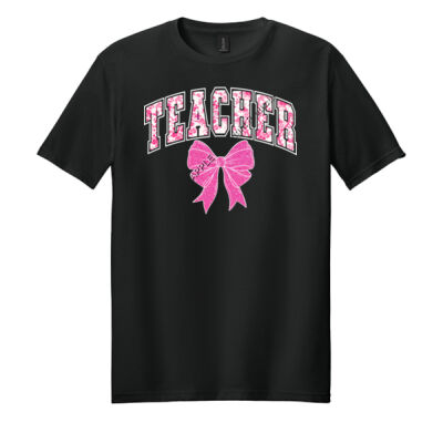 Cute Teacher Bow T99-018 - Adult Softstyle ® T Shirt Thumbnail