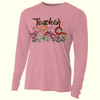 Teacher Flowers T99-019 - Adult Cooling Performance Long Sleeve Tee Thumbnail