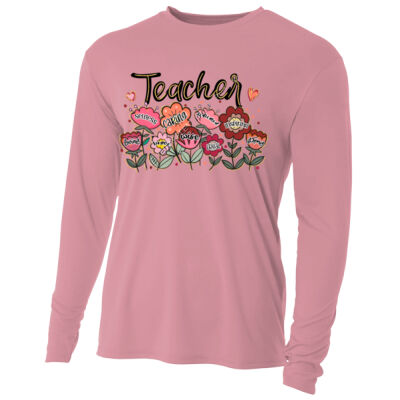 Teacher Flowers T99-019 - Adult Cooling Performance Long Sleeve Tee Thumbnail