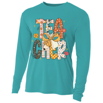 Teacher Vintage T99-022 - Adult Cooling Performance Long Sleeve Tee Thumbnail