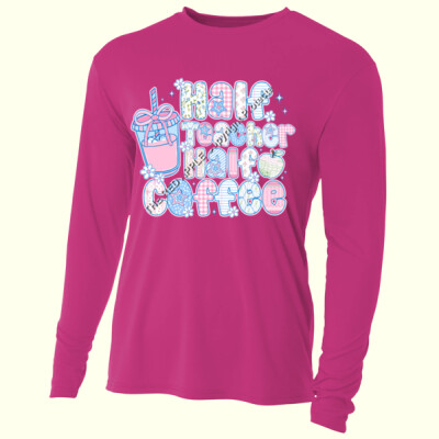 Teacher Vintage T99-027 - Adult Cooling Performance Long Sleeve Tee Thumbnail