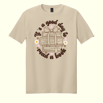 Good Day to Read a Book T99-029 - Adult Softstyle ® T Shirt Thumbnail