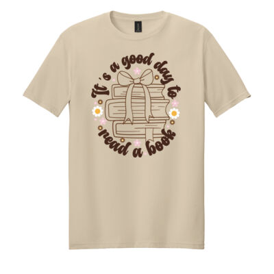 Good Day to Read a Book T99-029 - Adult Softstyle ® T Shirt Thumbnail