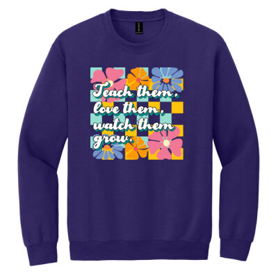 Teach Them T99-030 - Heavy Blend Crewneck Sweatshirt Thumbnail