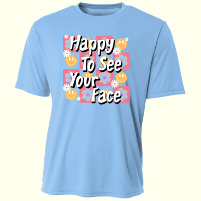 Happy to See Your Face T99-031 - Adult Cooling Performance Short Sleeve Tee Thumbnail