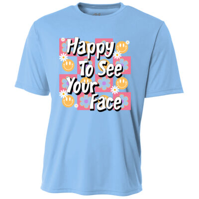 Happy to See Your Face T99-031 - Adult Cooling Performance Short Sleeve Tee Thumbnail