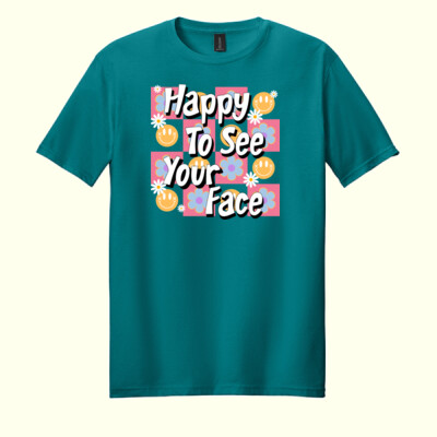 Happy to See Your Face T99-031 - Adult Softstyle ® T Shirt Thumbnail
