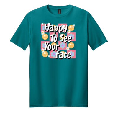 Happy to See Your Face T99-031 - Adult Softstyle ® T Shirt Thumbnail