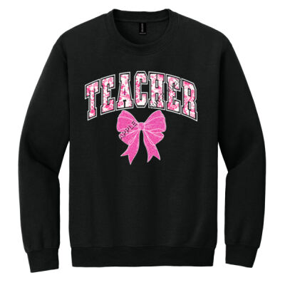 Cute Teacher Bow T99-018 - Heavy Blend Crewneck Sweatshirt Thumbnail