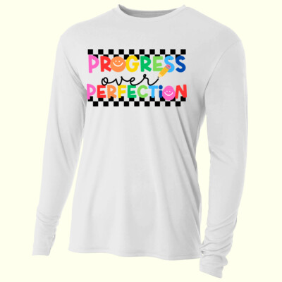 Progress Over Perfection T99-037 - Adult Cooling Performance Long Sleeve Tee Thumbnail