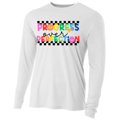 Progress Over Perfection T99-037 - Adult Cooling Performance Long Sleeve Tee Thumbnail