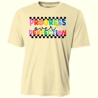 Progress Over Perfection T99-037 - Adult Cooling Performance Short Sleeve Tee Thumbnail