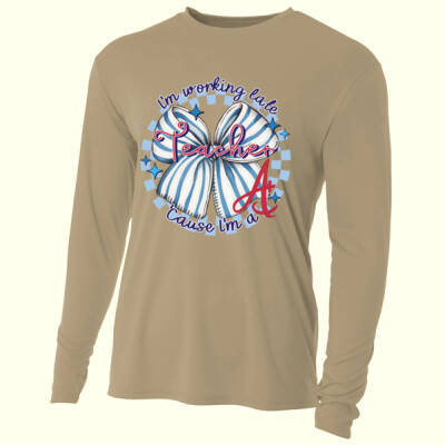 I'm Working Late T99-039 - Adult Cooling Performance Long Sleeve Tee Thumbnail