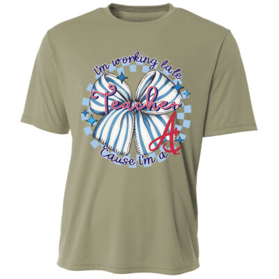 I'm Working Late T99-039 - Adult Cooling Performance Short Sleeve Tee Thumbnail