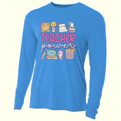 Teacher Power T99-040 - Adult Cooling Performance Long Sleeve Tee Thumbnail