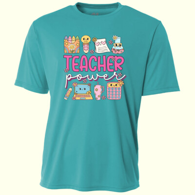 Teacher Power T99-040 - Adult Cooling Performance Short Sleeve Tee Thumbnail