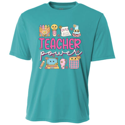Teacher Power T99-040 - Adult Cooling Performance Short Sleeve Tee Thumbnail