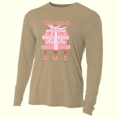 I Teach Students to Read T99-042 - Adult Cooling Performance Long Sleeve Tee Thumbnail