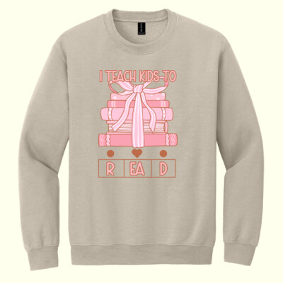 I Teach Students to Read T99-042 - Heavy Blend Crewneck Sweatshirt Thumbnail