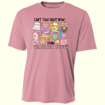Can't Talk Right Now T99-049 - Adult Cooling Performance Short Sleeve Tee Thumbnail