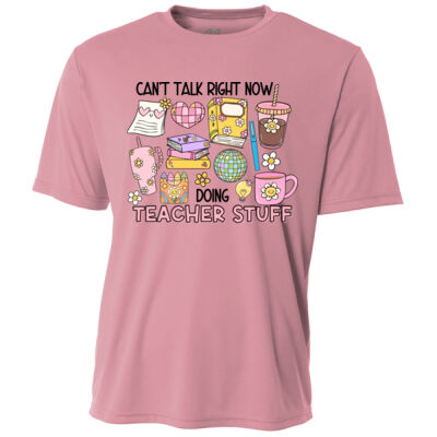 Can't Talk Right Now T99-049 - Adult Cooling Performance Short Sleeve Tee Thumbnail