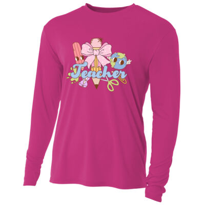 Teacher Coquette T99-050 - Adult Cooling Performance Long Sleeve Tee Thumbnail