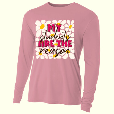 My Students are the Reason T99-051 - Adult Cooling Performance Long Sleeve Tee Thumbnail