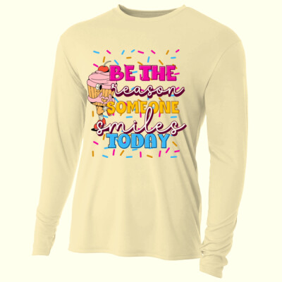Be the Reason Someone Smiles Today T99-053 - Adult Cooling Performance Long Sleeve Tee Thumbnail