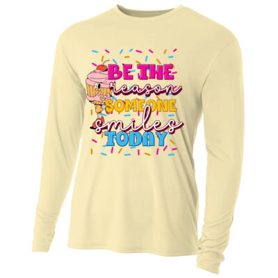 Be the Reason Someone Smiles Today T99-053 - Adult Cooling Performance Long Sleeve Tee Thumbnail