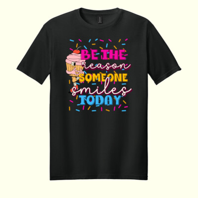 Be the Reason Someone Smiles Today T99-053 - Adult Softstyle ® T Shirt Thumbnail