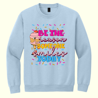 Be the Reason Someone Smiles Today T99-053 - Heavy Blend Crewneck Sweatshirt Thumbnail