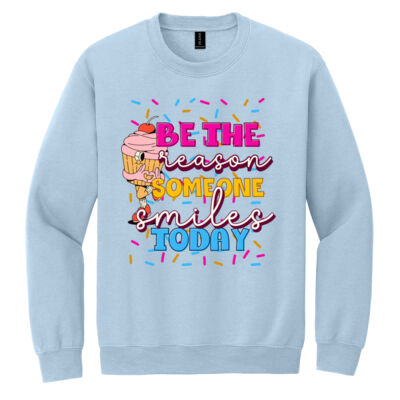 Be the Reason Someone Smiles Today T99-053 - Heavy Blend Crewneck Sweatshirt Thumbnail